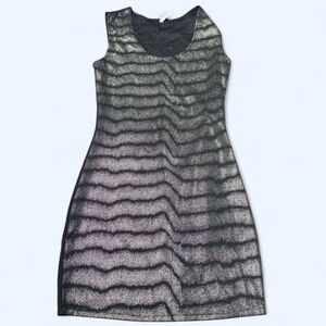 Black Iridescent Mini Dress